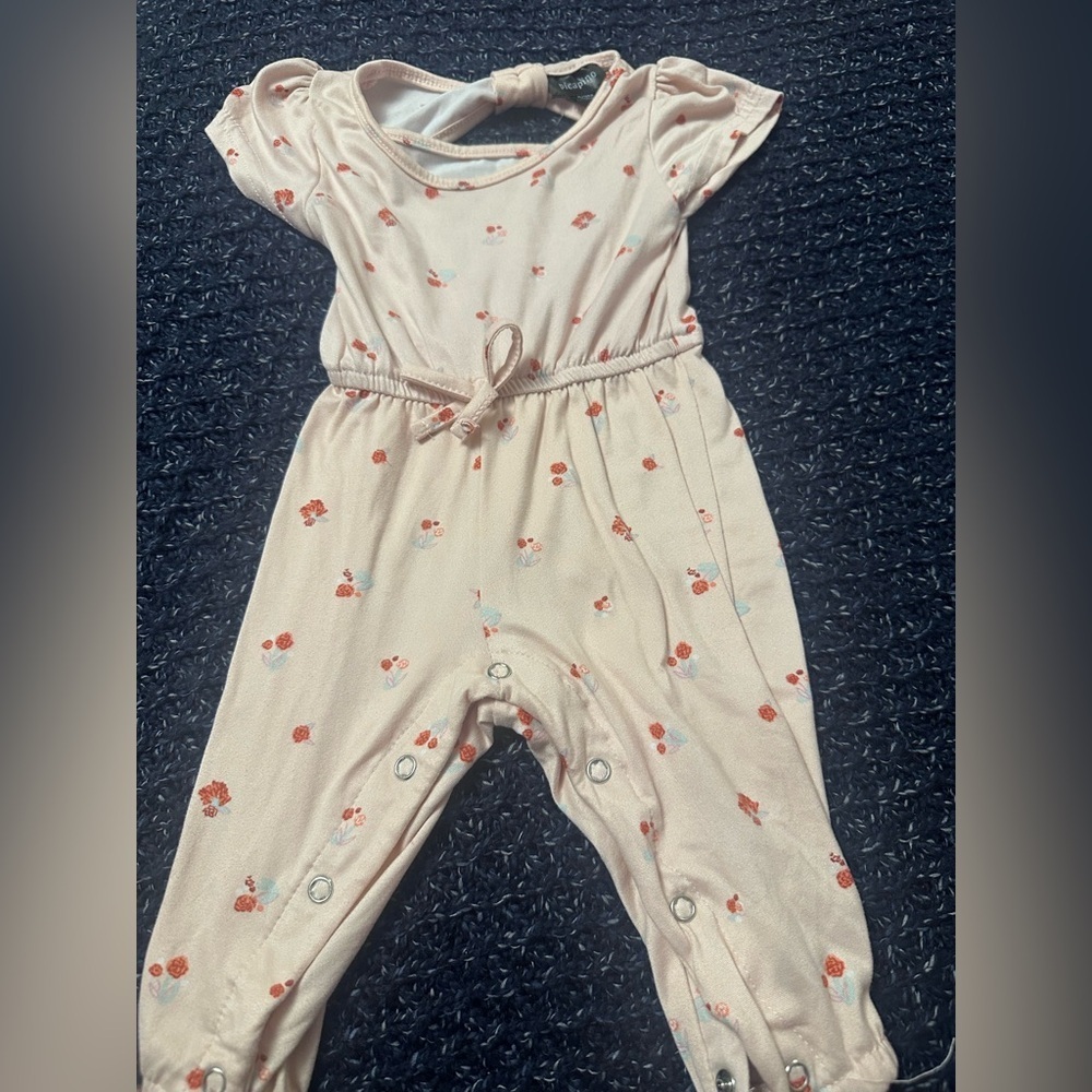π Baby Girl Summer Romper Bundle 6-12M Old Navy H&M Strawberry 4pc * - Picture 2 of 5